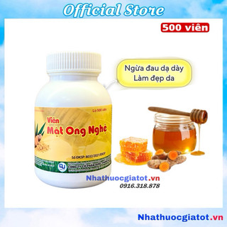 Viên nghệ mật ong đại uy hỗ trợ đau dạ dày, đẹp da - lọ 500 viên