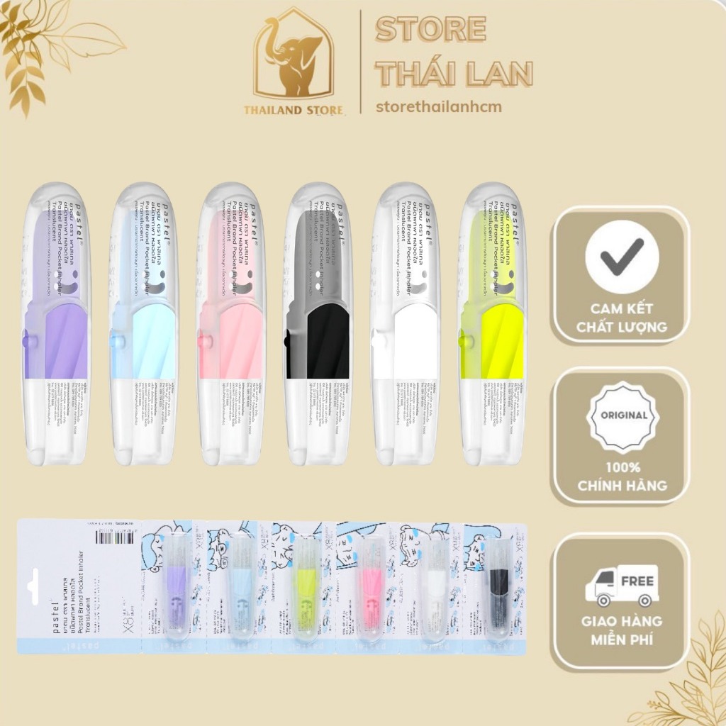 CÓ DÂY ĐEO HOT TREND 43CM - ỐNG HÍT THÔNG MŨI PASTEL POCKET INHALER