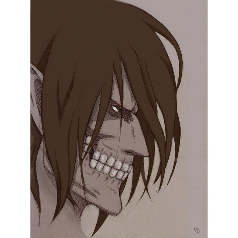 Móc khóa đầu Eren Attack on Titan