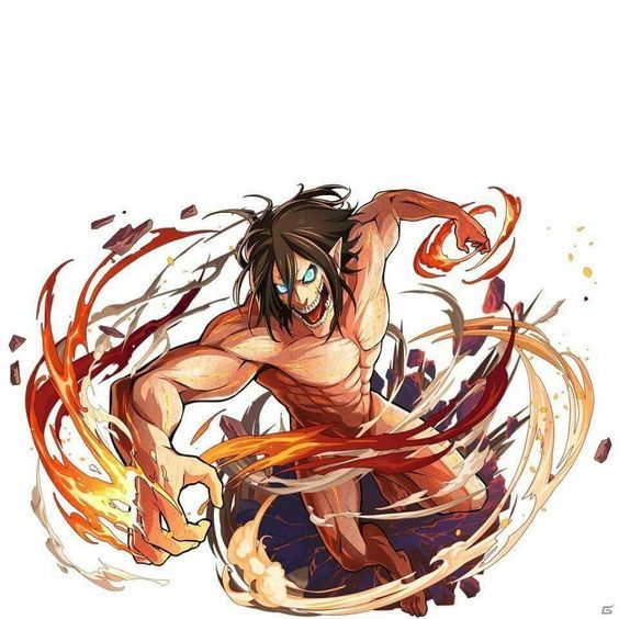 Móc khóa đầu Eren Attack on Titan