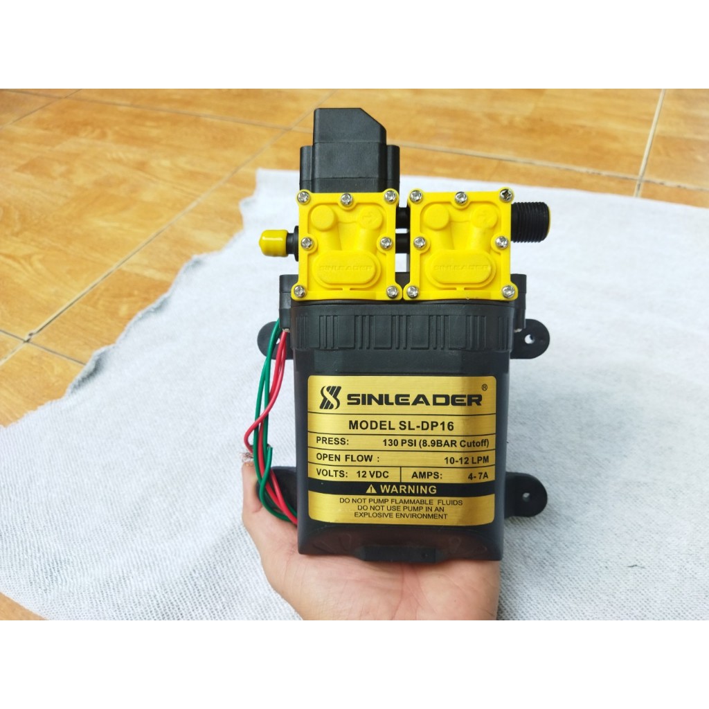 Máy bơm nước mini 12v đôi phun sương , tưới lan