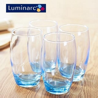 Ly thủy tinh cao Luminarc 350ml màu trắng xanh - ly thủy tinh cao luminarc