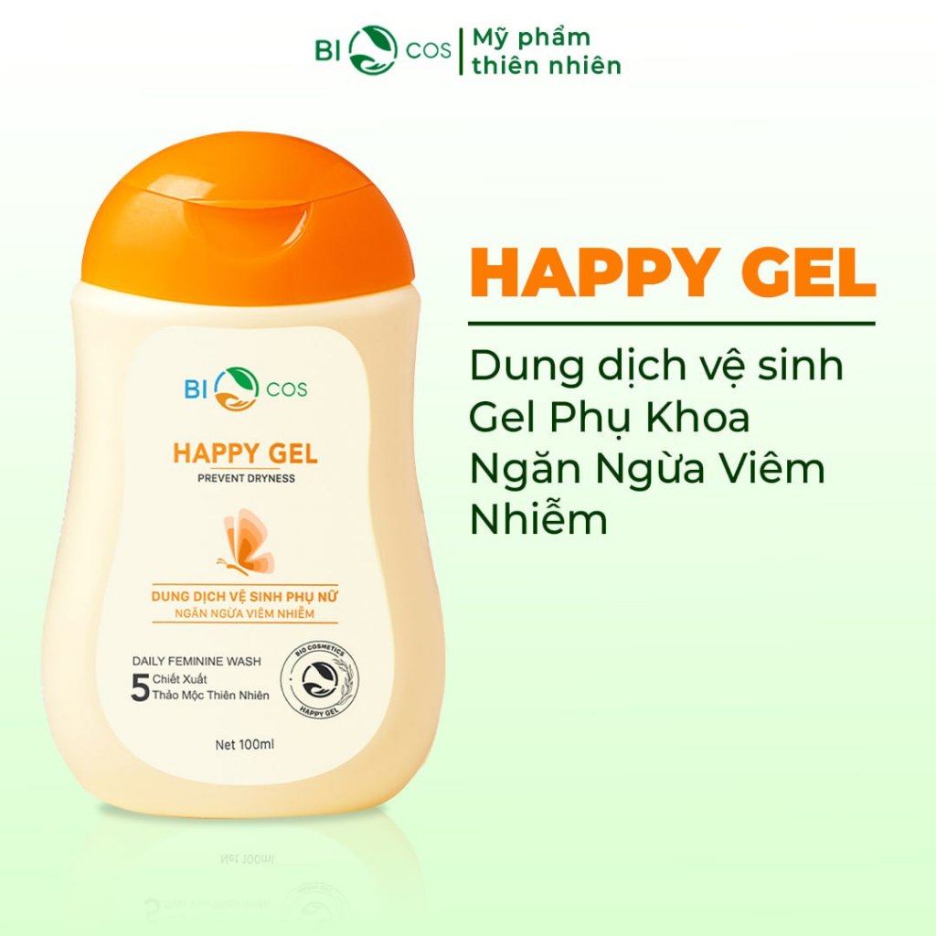 Dung Dịch Vệ Sinh Phụ Nữ BIOCOS Happy Gel 100ml