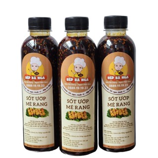 Sốt ướp mè rang Bếp Bà Nga, sốt ướp thịt heo/bò/gà, sánh mịn, đậm đặc thơm ngon chất lượng (600gr/chai)