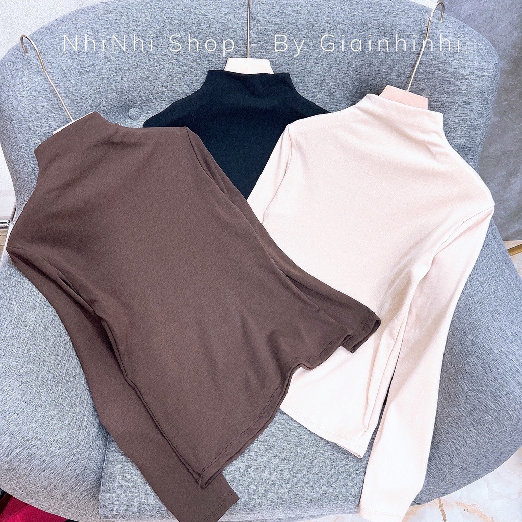 Áo giữ nhiệt cổ 3 phân siêu ấm, Áo giữ nhiệt nữ mùa đông