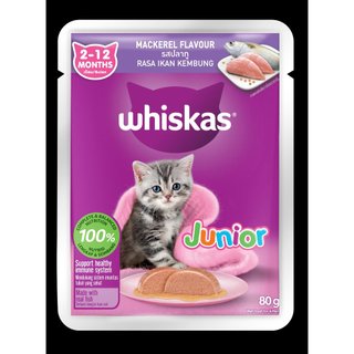 28 gói sốt WHISKAS JUNIOR - CÁ THU 80GR