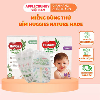Miếng bỉm huggies nature made mềm mại thấm hút tốt