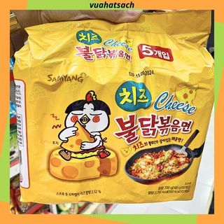 Lốc 5 gói mì khô gà cay Samyang vị phô mai Hàn Quốc