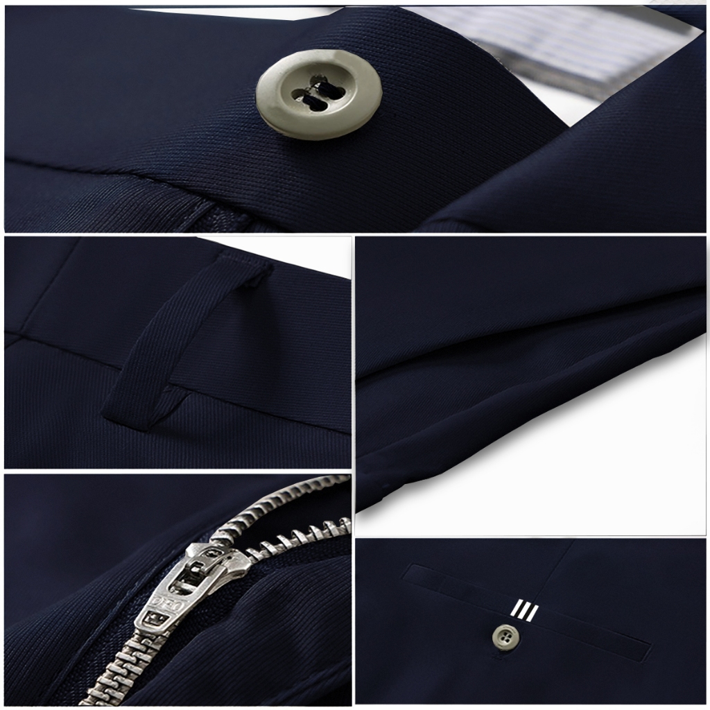 Quần short kaki nam cao cấp SIXMEN vải kaki tây xuất xịn, co giãn - Màu Xanh đen