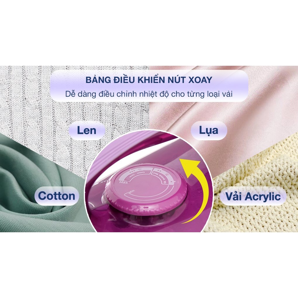 Bàn ủi hơi nước Tefal Easy Steam FV1955E0 1400W - Hàng Chính Hãng / Bảo Hành 02 Năm