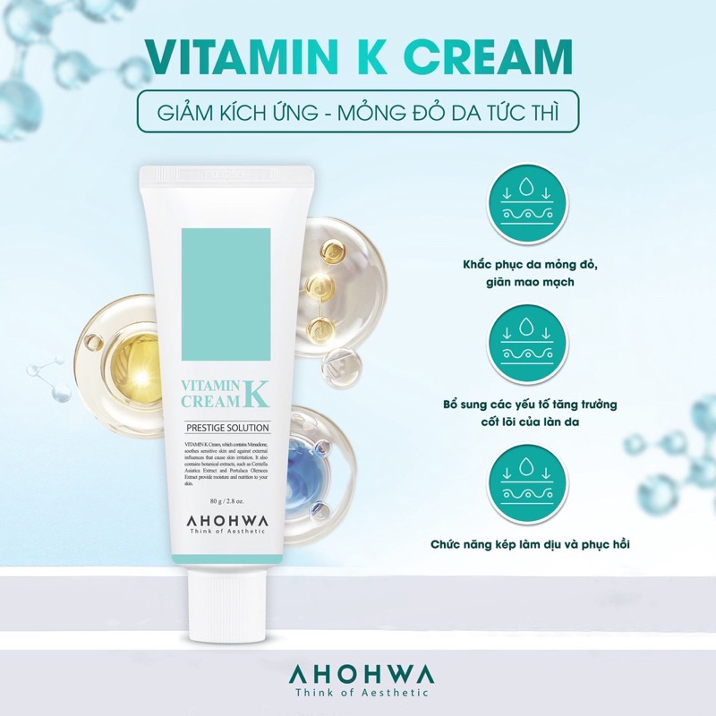 [Cty ] Kem Vitamin K Ahohwa 12g và 80g