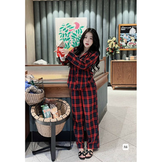 Sét pijama kẻ về 2 mầu hot hít