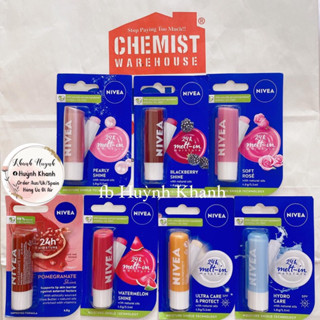   BillChemist  Son dưỡng môi NIVEA Moisturising Lip Balm 4.8g Nivea Úc 