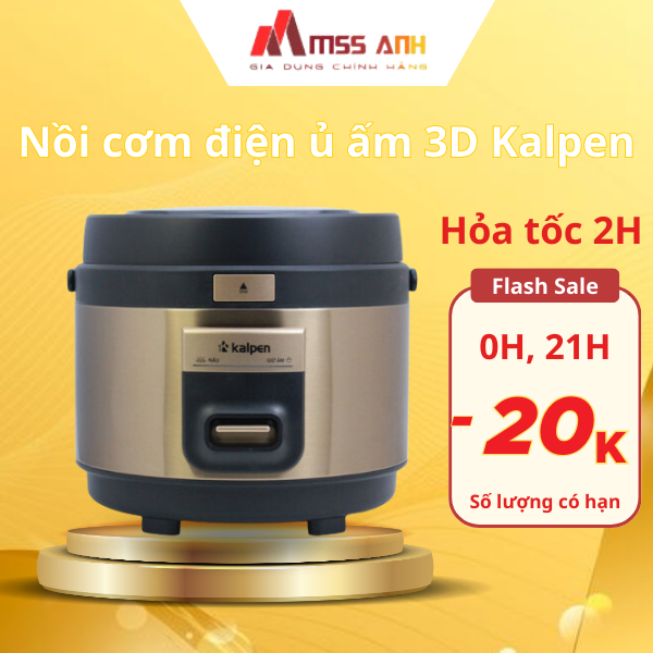 Nồi cơm điện ủ ấm 3D Kalpen R5 1.8L