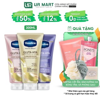  Sữa Dưỡng Thể Vaseline Healthy Bright Gluta HYA Serum 10X 300ml 