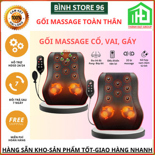 Gối massage cổ vai gáy kl-19 gối massage hồng ngoại loại 1 chính hãng công nghệ nhật bản