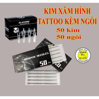 Kim xăm hình đi nét 9rl + ngòi hộp 50 kim 50 ngòi hàng có sẵn