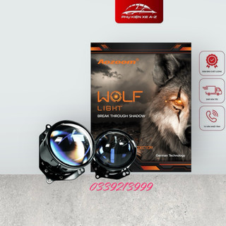 Bi led pha chân xoáy aozoom wolf light_bi pha chính hãng _phụ kiện xe a- z