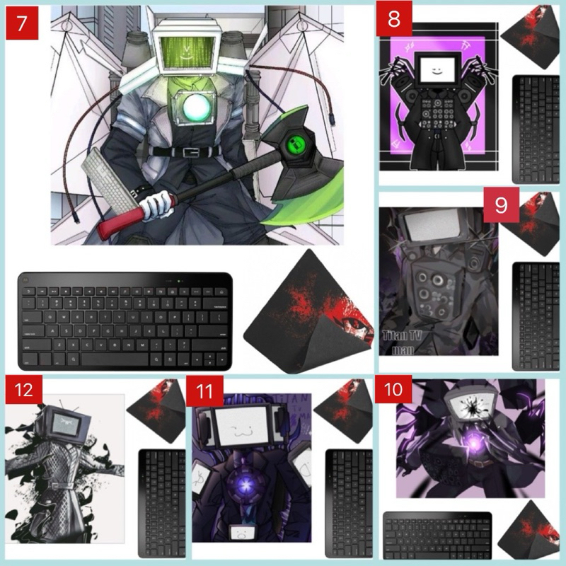 Bàn di chuột titan tv man skibidi toilet / lót chuột hình titan tv man game skibidi toilet