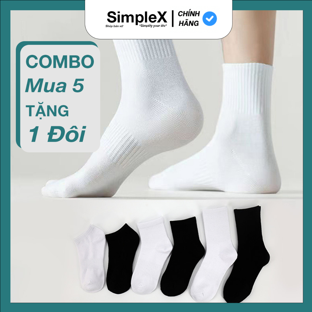 Tất vớ nam nữ cổ cao, lửng, thấp Cotton, co dãn bốn chiều, thoáng khí CSMX002