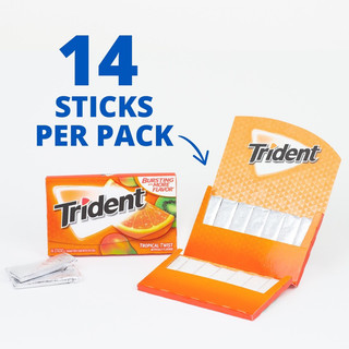 [Hàng Mỹ] KẸO SINGUM TRIDENT KHÔNG ĐƯỜNG