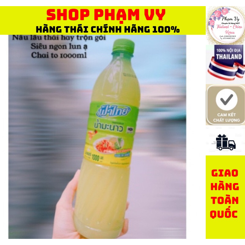 Nước cốt chanh Thailan 1000ml , hàng có sẵn