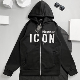 áo khoác gió dù nhẹ 1 lớp icon dsquared2 in ngang
