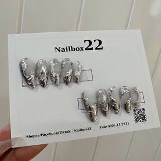 Nailbox - Móng giả thiết kế✨✨ Tráng gương bạc siêu hot ✨ Mẫu thịnh hành✨✨