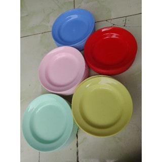 Set 5 cái Dĩa nhựa nhiều màu