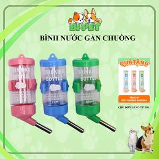 Bình nước gắn chuồng cho thú cưng, bình nước cho mèo và chuột hamster thể tích 80ml- BI PET