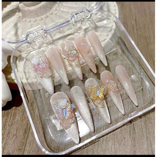 Nail box thiết kế thạch hồng mắt mèo C080