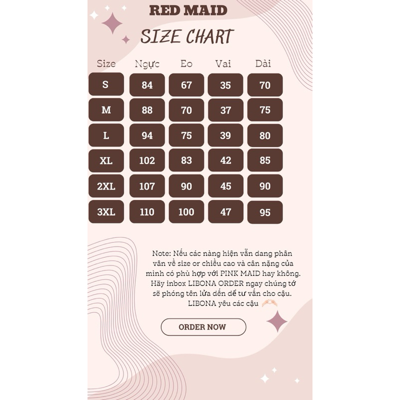 MAID ĐỎ KÈM PHỤ KIỆN