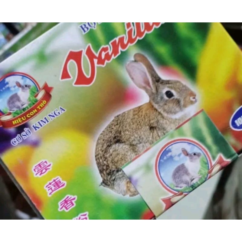 Bột thơm vani hiệu con thỏ bịt 10ống