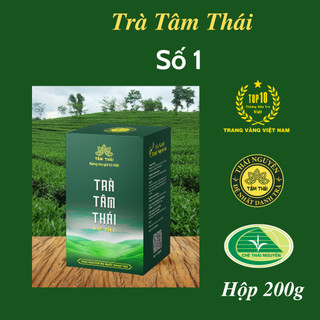 Trà Thái Nguyên Hộp 200g Trà Tâm Thái Đặc Biệt Chè Tân Cương Thái Nguyên Trà Tâm Thái Số 1 hộp 200g