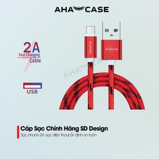 Cáp sạc type-c dây dù sd design l1 cho chân typec dây sạt micro usb,xạc chống đứt bảo hành 12 tháng