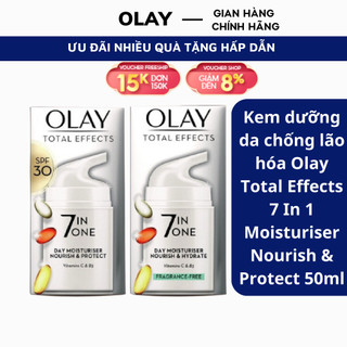 Kem dưỡng da chống lão hóa Olay Total Effects 7 In 1 Moisturiser Nourish & Protect 50ml
