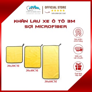 Khăn lau xe ô tô sợi microfiber mềm mịn chuyên dụng, khăn lau đa năng rửa xe ô tô, xe máy 2