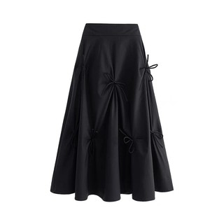 Váy xòe đính nơ Kate silk Ms.40