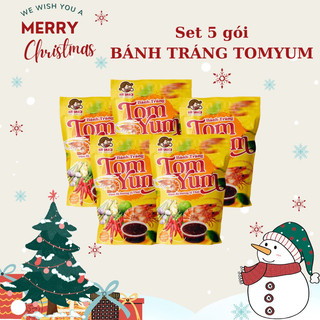 Set 5 gói bánh tráng chấn sốt Tomyum abi _ abi snack