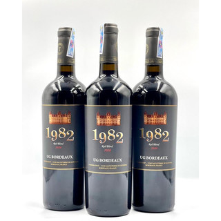 Rượu vang pháp 1982 ug trắng và đỏ