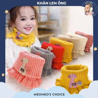Khăn Len Ống Hoạ Tiết Hươu Giữ Ấm Cho Bé Mùa Đông Meomeoschoice