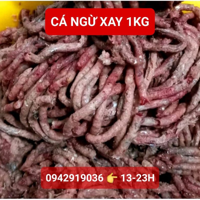 Cá Ngừ xay/Cá nguyên con làm raw/pate tươi cho chó mèo 🐱🐶❤️ 1Kg - Thức ăn tươi cho chó mèo - Joyful Day - SHIP HỎA TỐC