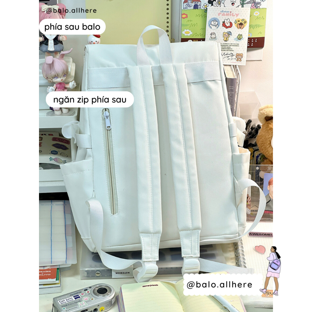 Balo Cặp Sách Đi Học Nam Nữ Chống Nước