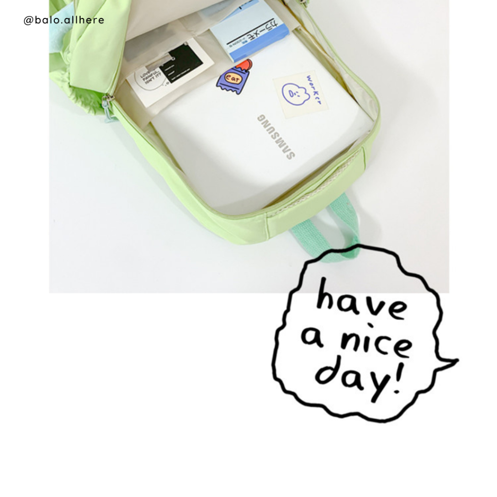 Balo Cặp Sách Đi Học Kèm Ngôi Sao Bông Dễ Thương