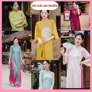 🔥HÀNG LOẠI 1🔥Áo dài cách tân dáng suông gấm hoa nổi cao cấp