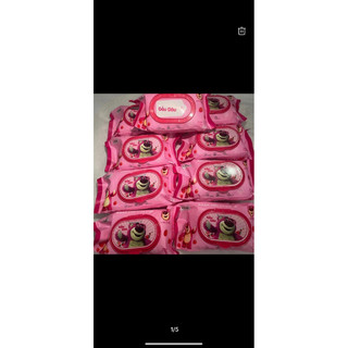 khăn ướt gấu dâu bịch 125gram