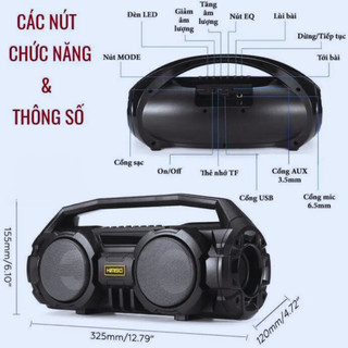 Loa bluetooth KMS-S1 - 2 Bass Cực Mạnh