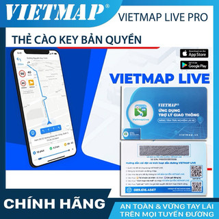 Vietmap Live Pro Chính Hãng 1 - 2 Năm Bản Quyền VietMap