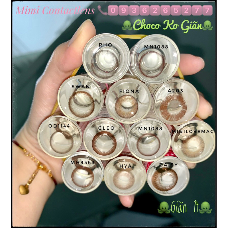 Kính áp tròng (lens) đen-choco CHÍNH HÃNG