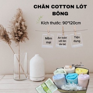 Chăn cho bé, mền cho bé thương hiệu mintuu, chất liệu cotton trần bông, kích thước 90*120 cm - 8061